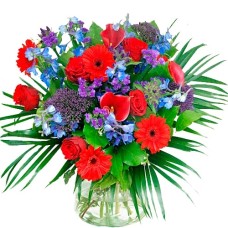 Bouquet purple red (Standard (S))