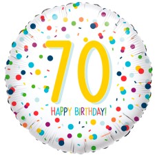 60th Birthday balloon confetti
