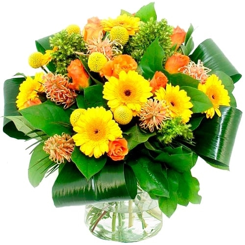 Bouquet orange yellow (Standard (S))