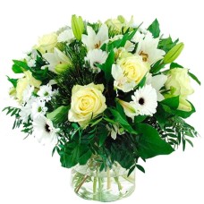 Sympathy bouquet luxury white (Extra large (XL))