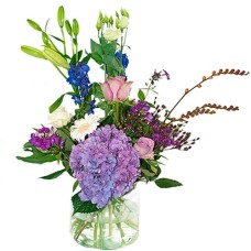 Palette bouquet blue purple white (Standard (S))