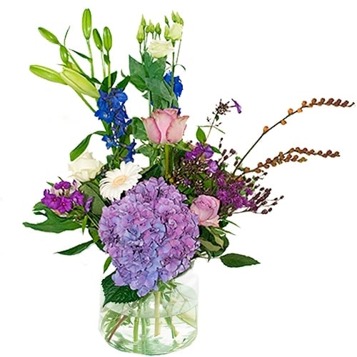 Palette bouquet blue purple white (Standard (S))