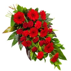 Red funeral bouquet (Extra large (XL))