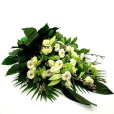 Green white funeral bouquet (Standard (S))