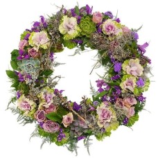 Funeral Wreath Ajour blue, purple