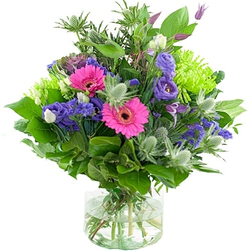 Seasonal bouquet pink lilac/purple (Standard (S))