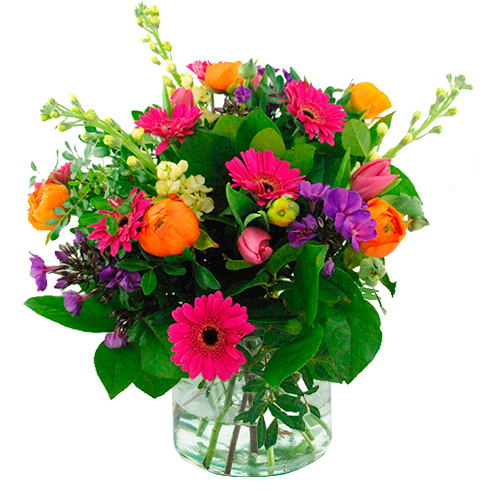 Spring Bouquet in orange pink lilac (Standard (S))
