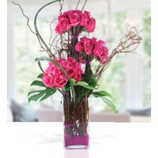 Modern Arrangement (48 Pink Roses)