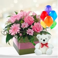 Bouquet With Teddy (Classic)