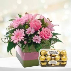 Enchanted Bloom With Ferrero Rocher (Double The Quantity)
