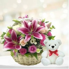 Basket Of Joy With Teddy (Classic)