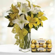 Lilies And Chocolates (Double The Quantity)