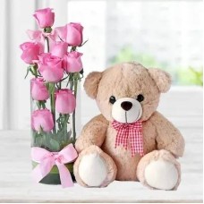 Teddy With Roses