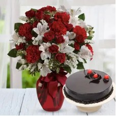 X Mas Flowers & Cake (Classic)
