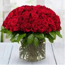 Roses In Glass Vase (Classic)