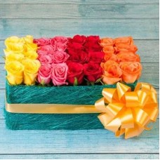 Mix Color Roses In Box (Classic)