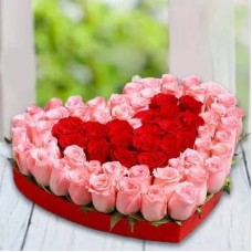 Pink & Red Roses In Box (Classic)
