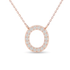 Diamond 1/20 ct tw Fashion Pendant in 10K Rose Gold(round)