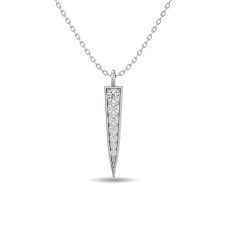 Diamond Fashion Pendant 1/6 ct tw in 10K White Gold