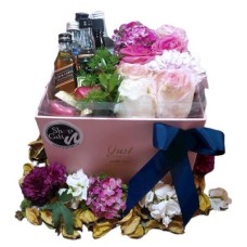 Mini Bottles and Roses