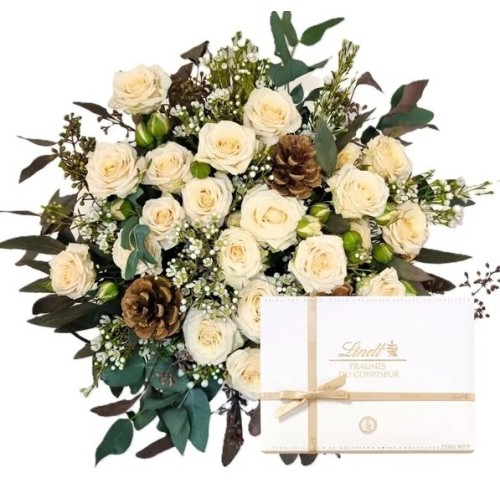 Rose bouquet SCHIELE and Lindt