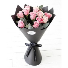 12 Pink Kenya Roses