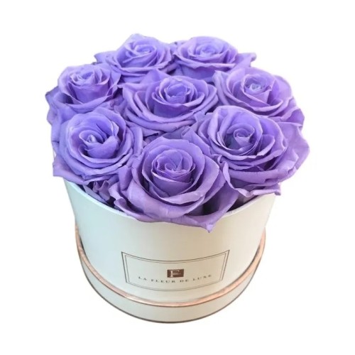8 Lilac Long Lasting Roses