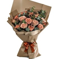 21 Real cappuccino Roses
