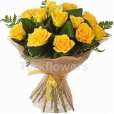 13 Yellow Roses