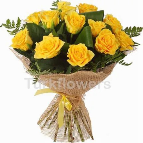 13 Yellow Roses