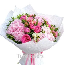 Bouquet mix with hydrangea
