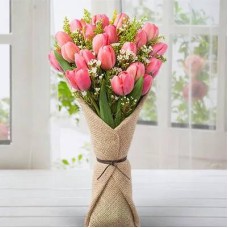 21 Fresh pink Tulips