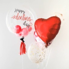 Bubble Balloon Bouquet for Valentine's Day 2019-24 Inch