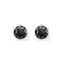 Black Stone Ear Studs