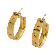 Cupid Hoop Earrings