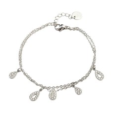 Double-Layer Tear Drop Bracelet