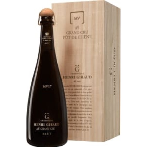 Champagne Henri Giraud Grand Cru Ay Fut de Chene MV17 with Wooden Gift Box