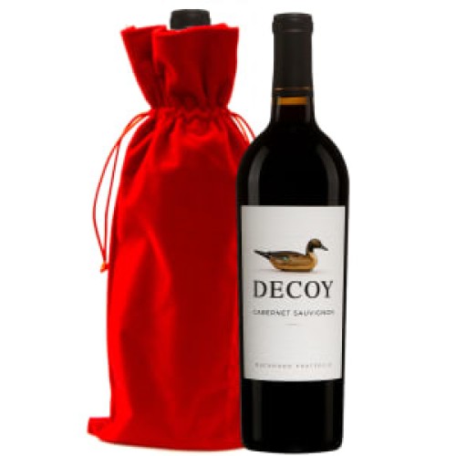 Decoy California Cabernet with Red Velvet Gift Bag