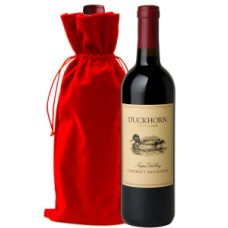 2019 Duckhorn Napa Valley Cabernet with Red Velvet Gift Bag