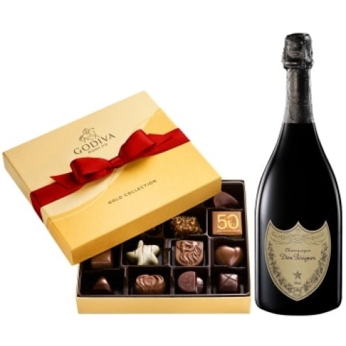 Dom Perignon & Godiva 19 Piece Gift Set