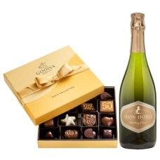 Iron Horse Wedding Cuvee & Godiva Gift Set
