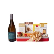 Chardonnay & Tempting Treats Gift Basket