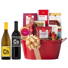 90 Point Winter Deluxe Wine Gift Basket