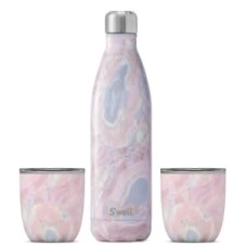 S’well Geode Rose Insulated Wine Bottle & Tumbler Set