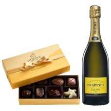 Drappier Carte D'Or Brut & Godiva Gift Set