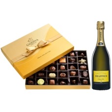 Drappier Carte D'Or Brut & Godiva Gift Set, 36 Pc