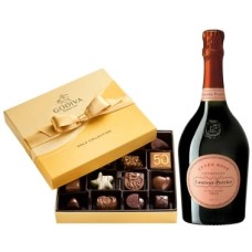 Laurent Perrier Cuvee Rose & Godiva Chocolates Gift Set