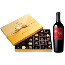 Kathryn Hall Cabernet Sauvignon & 36Pc Godiva Gift Set