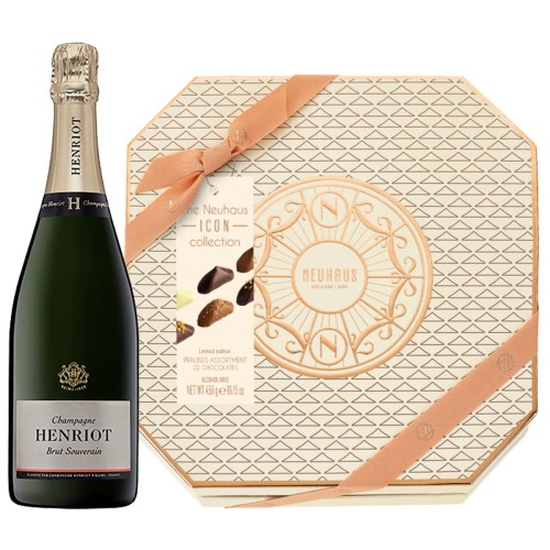 Henriot Brut Souverain & Neuhaus Icon Collection Gift Set