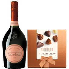 95 Point Laurent-Perrier Cuvee Rose & Neuhaus Gift Set